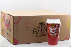 Напиток б/а негаз. Aziano Bubble Tea cо вкусом Клубники и Джус болами со вкусом Банана (Россия) 450мл